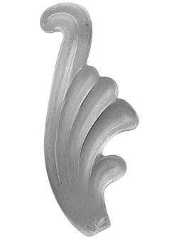 Лист (левый), 115х50х2 мм