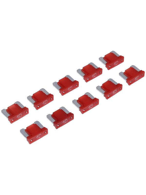 Предохранитель флажковый АВАР 10 А, A-FMC10A MICRO (низкий профиль) 81.3722-06