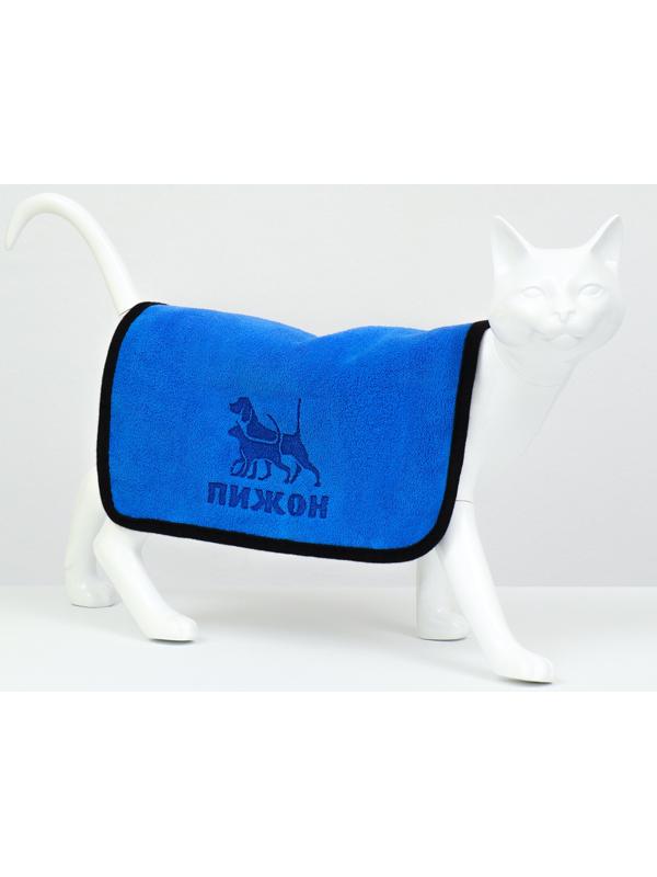 Полотенце для животных супервпитывающее, малое, 400 г/м², 30 х 30 см, синее