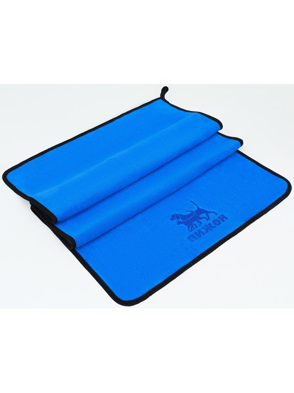 Полотенце для животных супервпитывающее, большое, 400 г/м², 50 х 100 см, синее