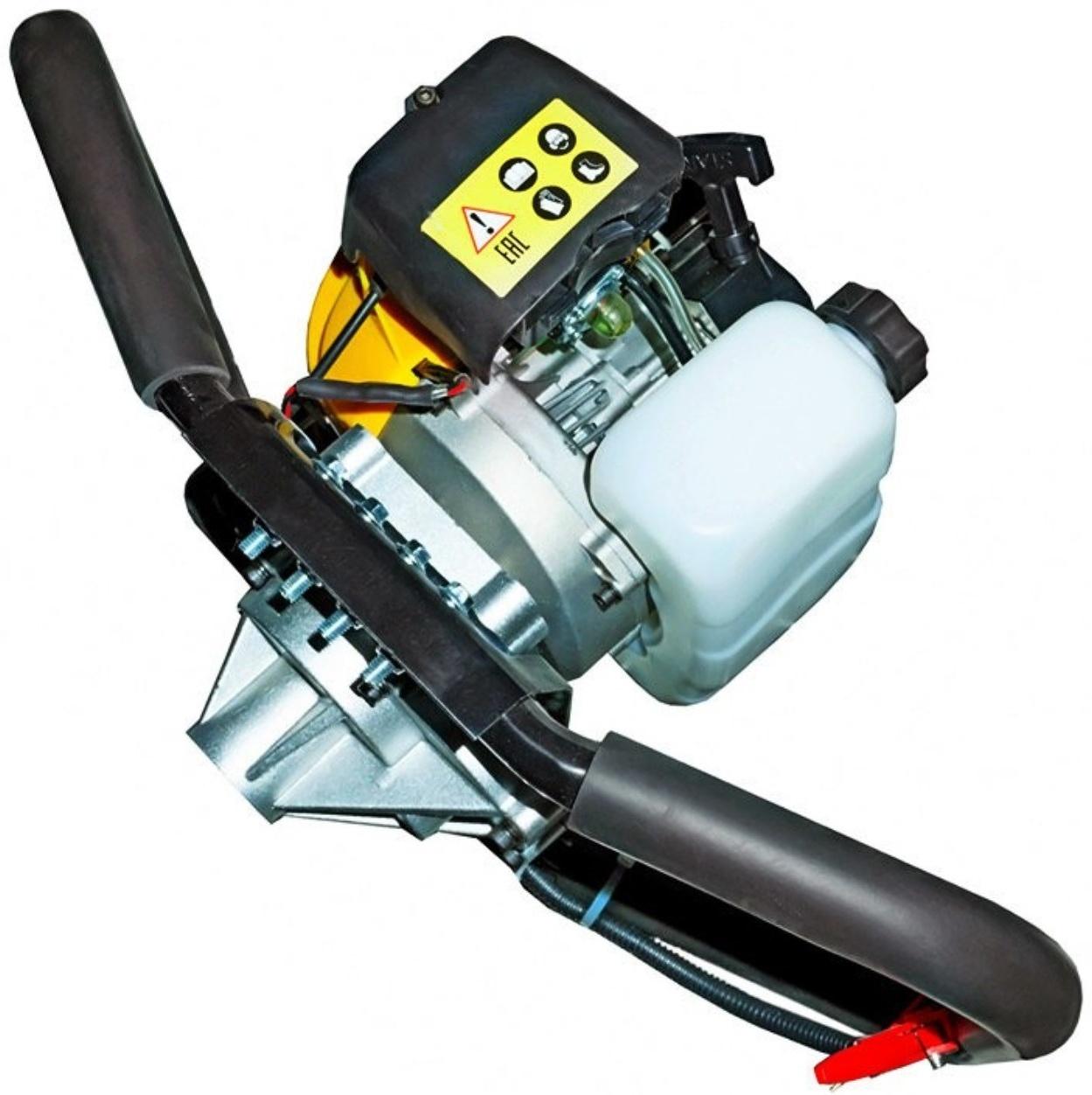 Мотобур HUTER GGD-52, 2Т, 1400 Вт, 1.9 л.с., 8700 об/мин, бур до 300 мм, d=20 мм, БЕЗ ШНЕКА