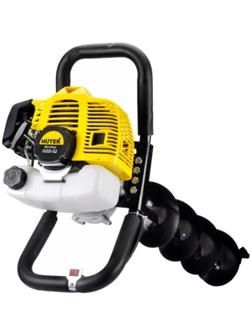 Мотобур HUTER GGD-52, 2Т, 1400 Вт, 1.9 л.с., 8700 об/мин, бур до 300 мм, d=20 мм, БЕЗ ШНЕКА