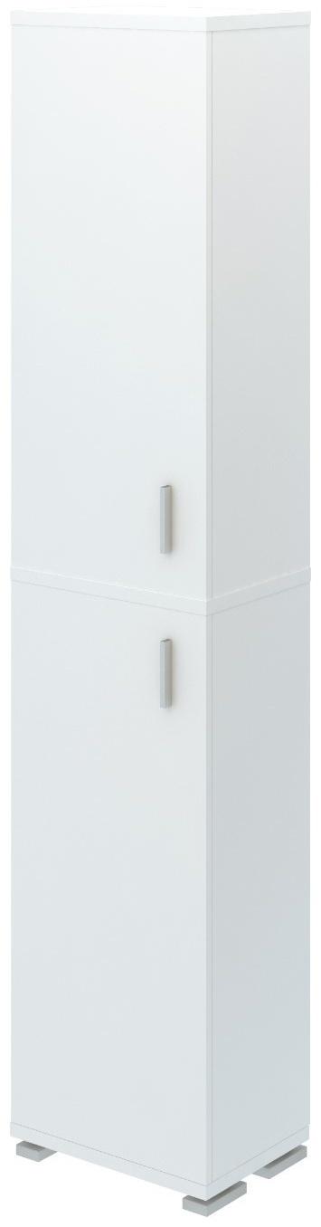 Стеллаж, 450 × 300 × 2130 мм, цвет белый жемчуг