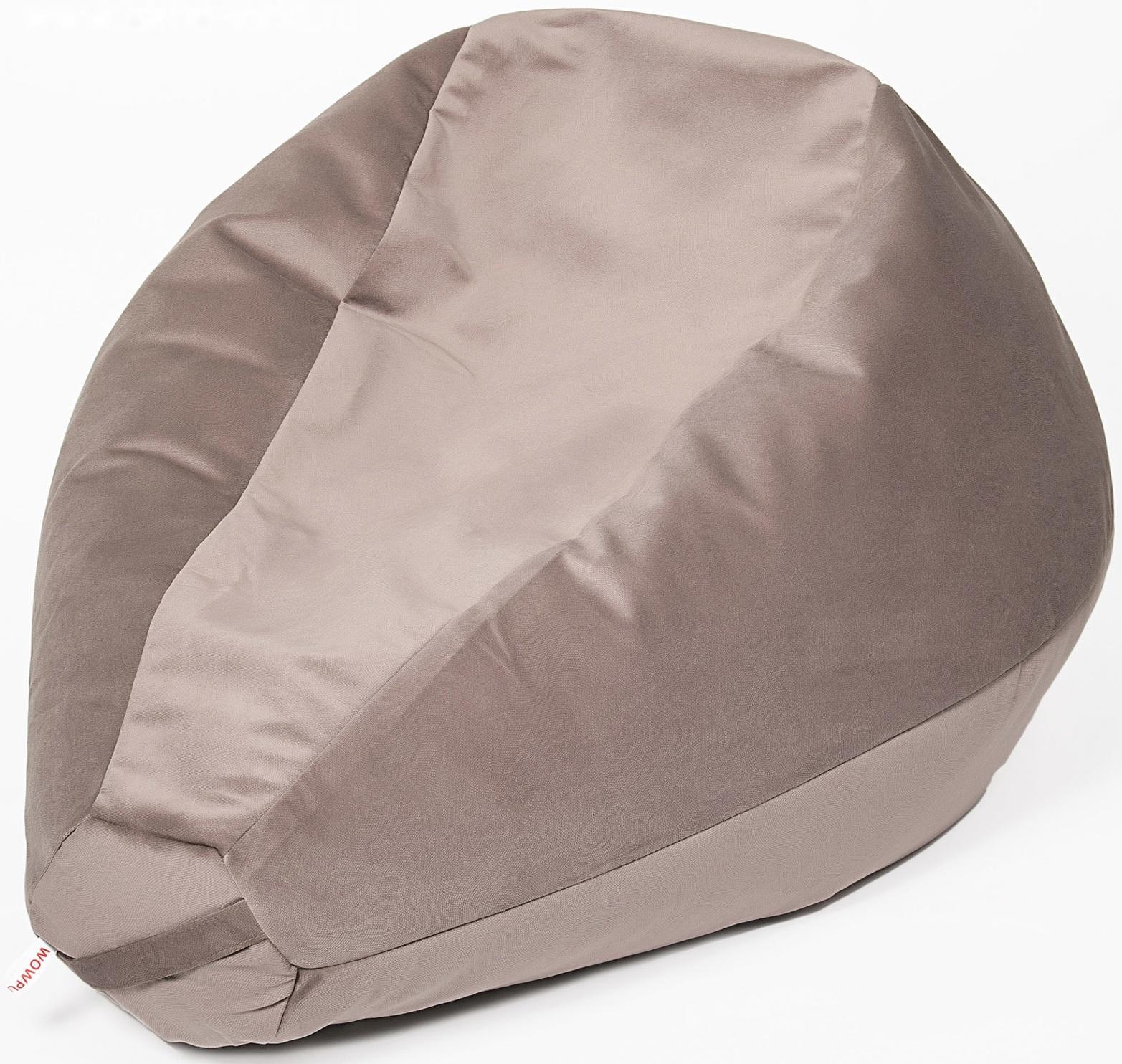 Кресло-мешок «Груша» большая, диаметр 90 см, высота 135 см, цвет бежевый, велюр