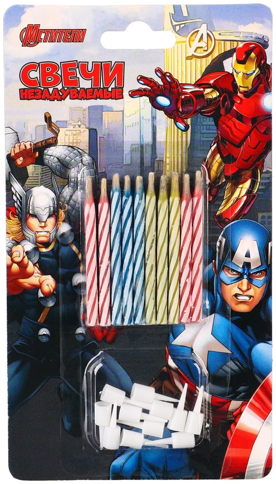 Свечи незадуваемые в торт, 10 шт 