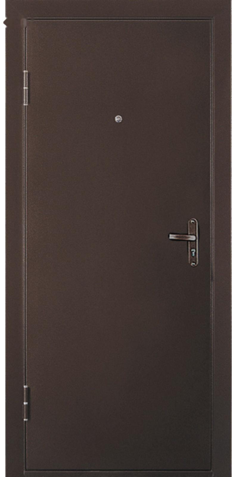 Дверь входная «ДОРЭКО 1», 2050 × 850 мм, левая, цвет итальянский орех / антик медь