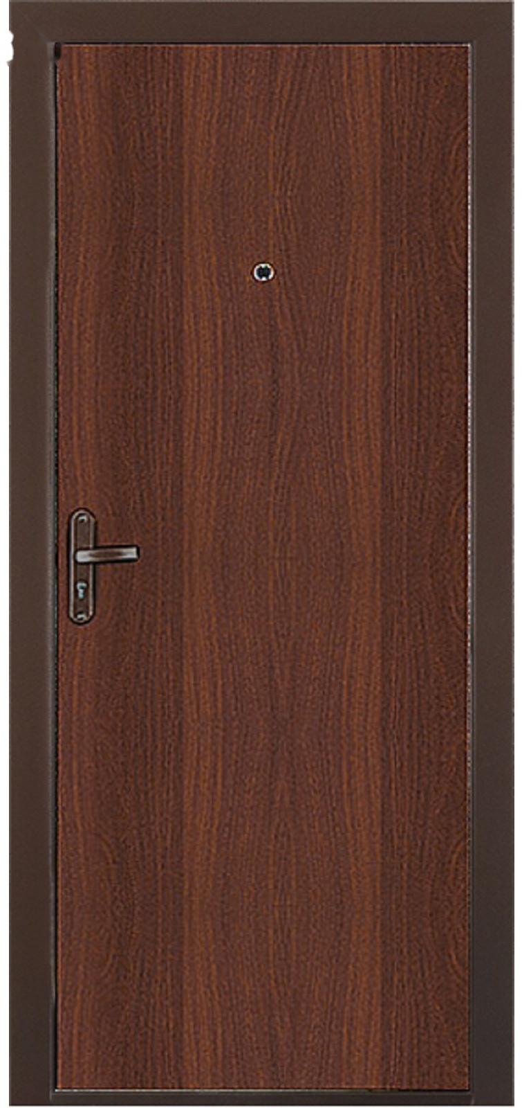 Дверь входная «ДОРЭКО 1», 2050 × 850 мм, левая, цвет итальянский орех / антик медь