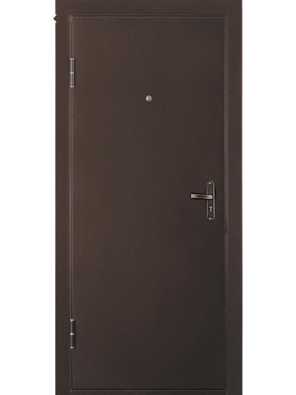 Дверь входная «ДОРЭКО 1», 2050 × 850 мм, левая, цвет итальянский орех / антик медь