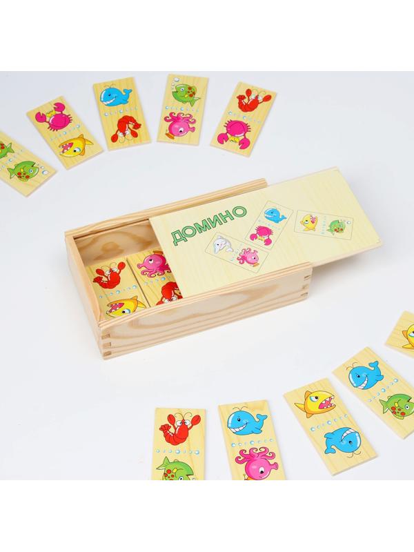 Домино «Подводный мир» 10,5 × 18,5 × 5 см