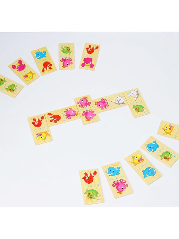 Домино «Подводный мир» 10,5 × 18,5 × 5 см