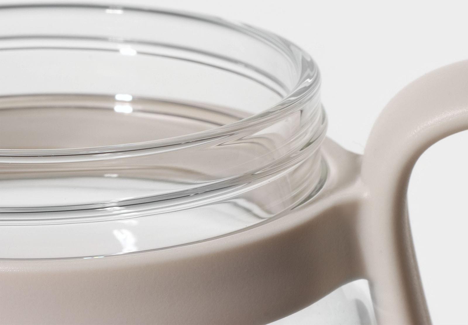 Кружка стеклянная с крышкой и трубочкой «Бьорн», 850 мл, цвет прозрачный