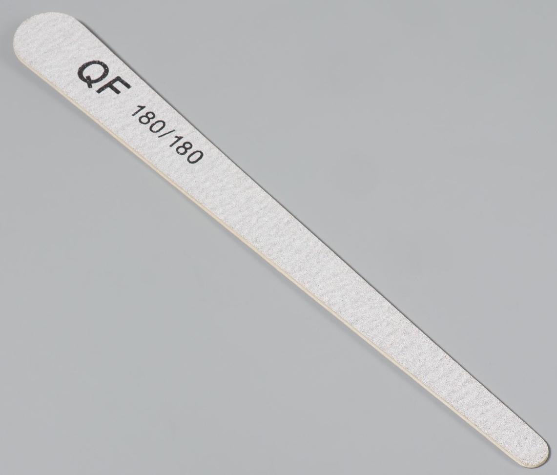 Пилка-наждак, набор 20 шт, деревянная основа, абразивность 180/180, 18 см, цвет серый