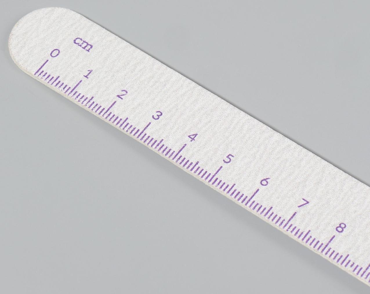 Пилка-наждак, набор 20 шт, абразивность 220, 18 см, цвет серый/фиолетовый