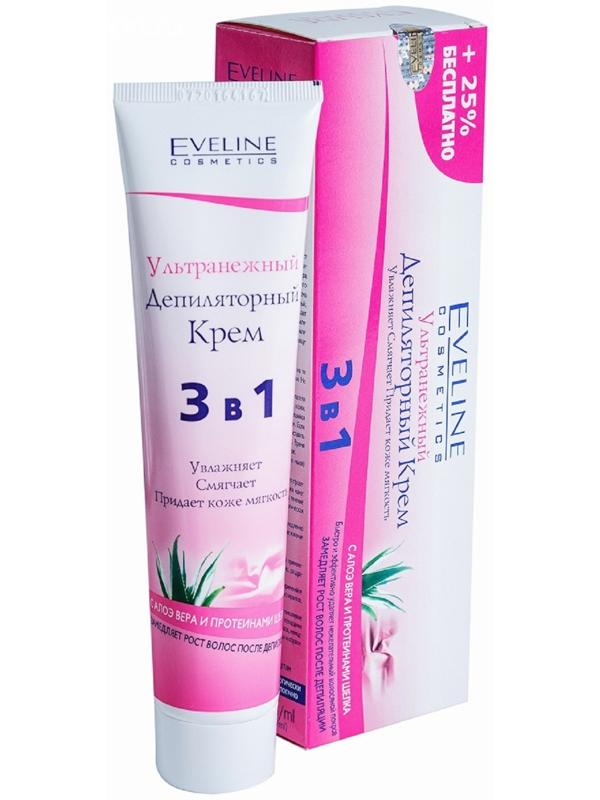 Депилятор-крем для тела 3 в 1 Eveline «Ультранежный», 125 мл