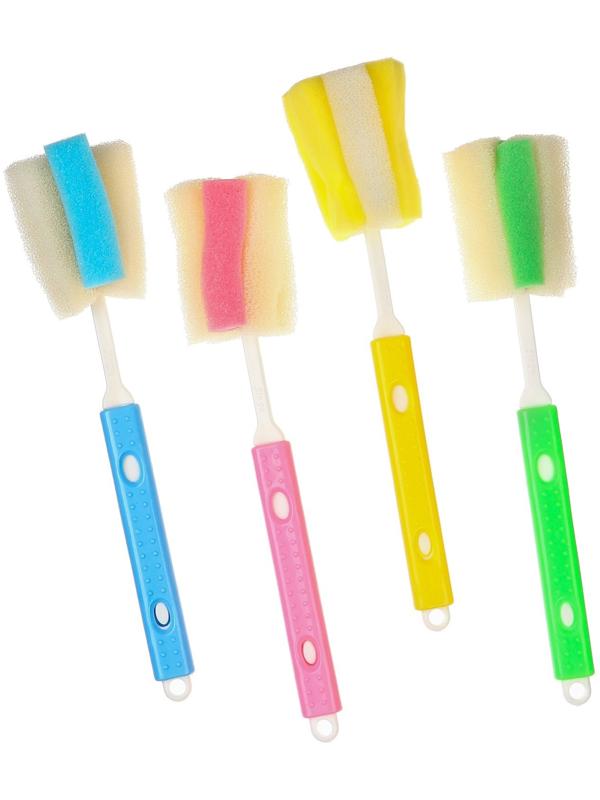 Ершик по уходу за детскими бутылочками, цвет МИКС, Крошка Я, выдвижная ручка 28-35 см