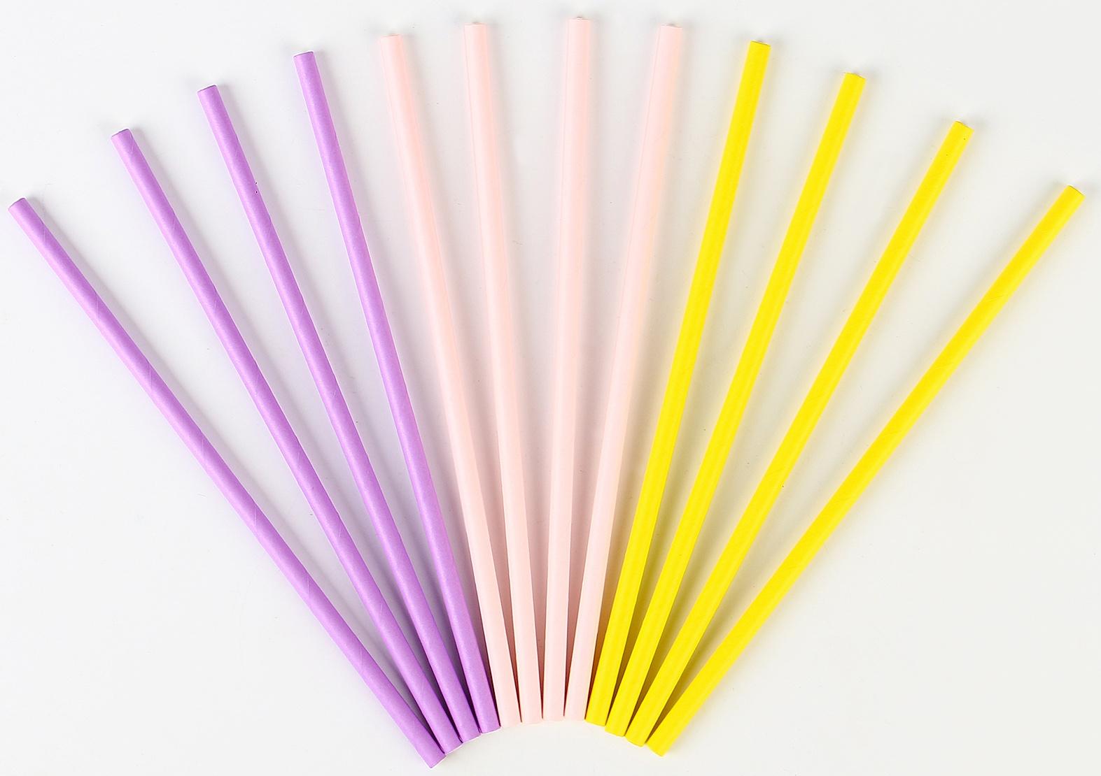 Трубочки бумажные 12 шт «Нежность»