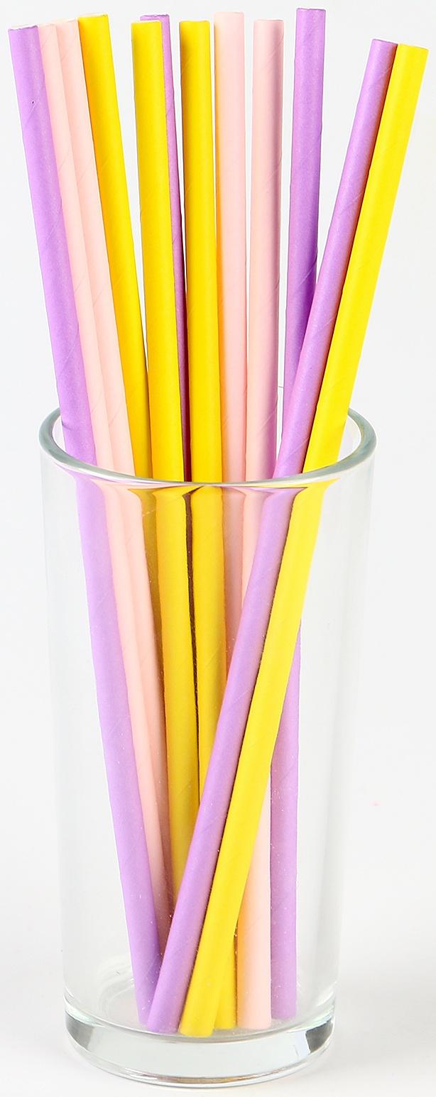 Трубочки бумажные 12 шт «Нежность»