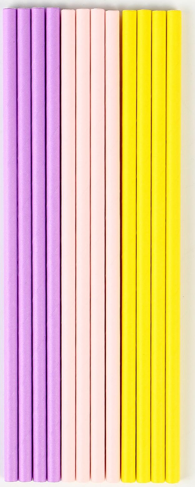 Трубочки бумажные 12 шт «Нежность»