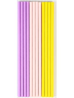 Трубочки бумажные 12 шт «Нежность»