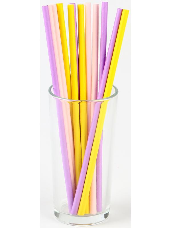 Трубочки бумажные 12 шт «Нежность»