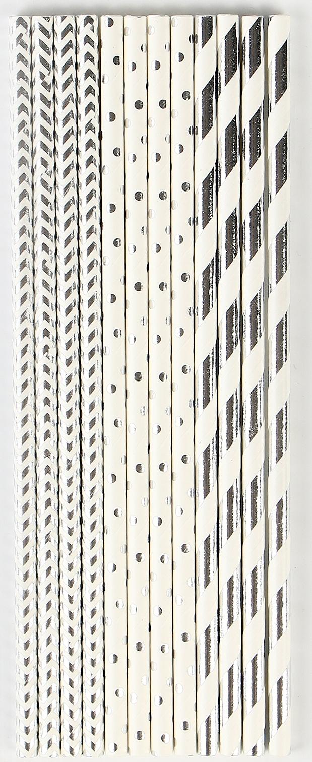 Трубочки бумажные 12 шт «Галактика»