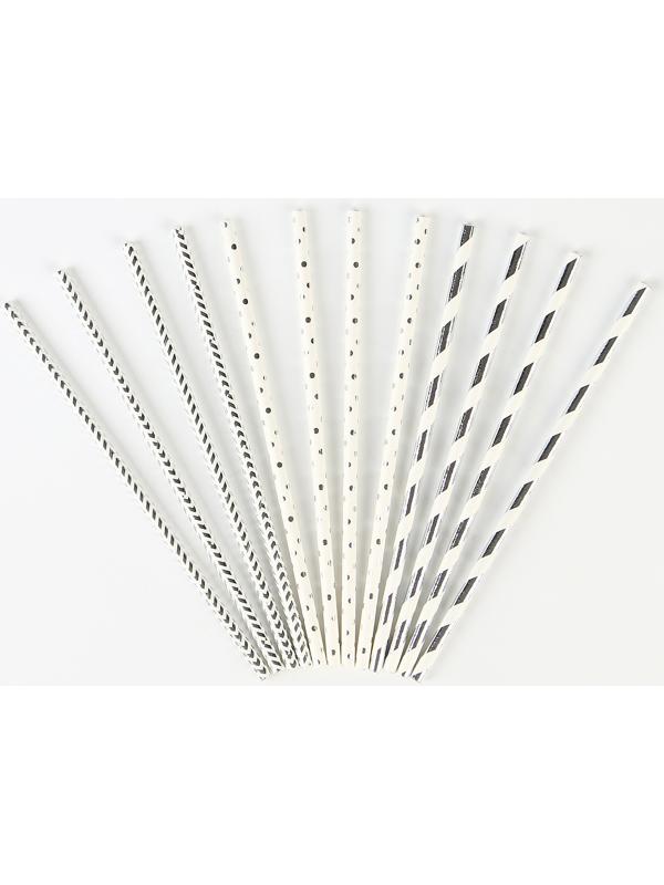 Трубочки бумажные 12 шт «Галактика»