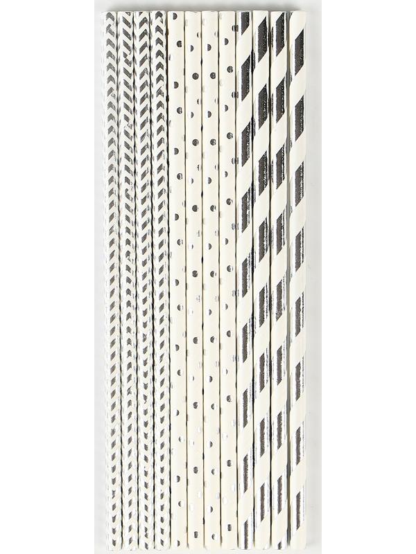 Трубочки бумажные 12 шт «Галактика»