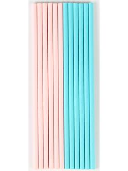 Трубочки бумажные 12 шт «Гендер»