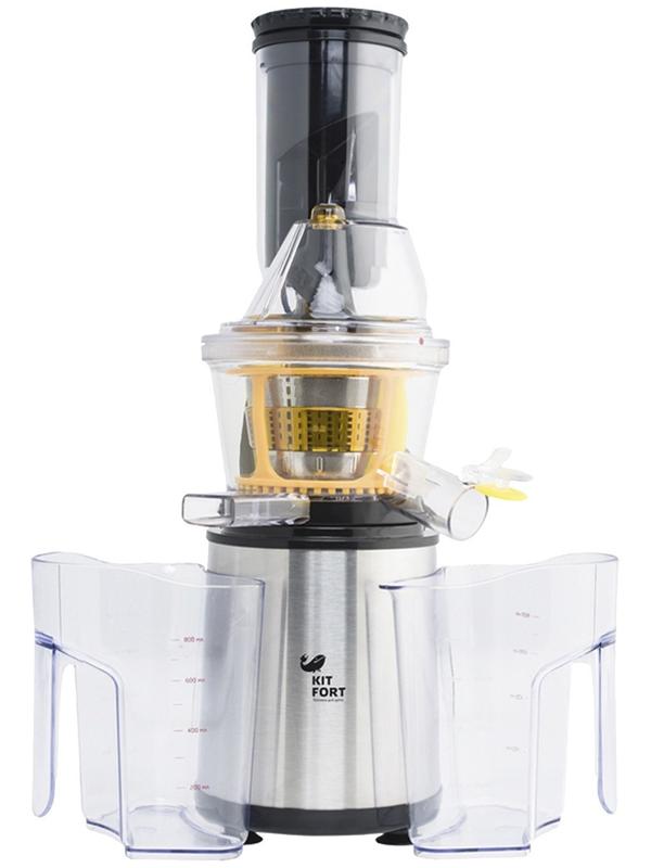 Соковыжималка Kitfort КТ-1102-3, шнековая, 150 Вт, 60-70 об/мин, серая