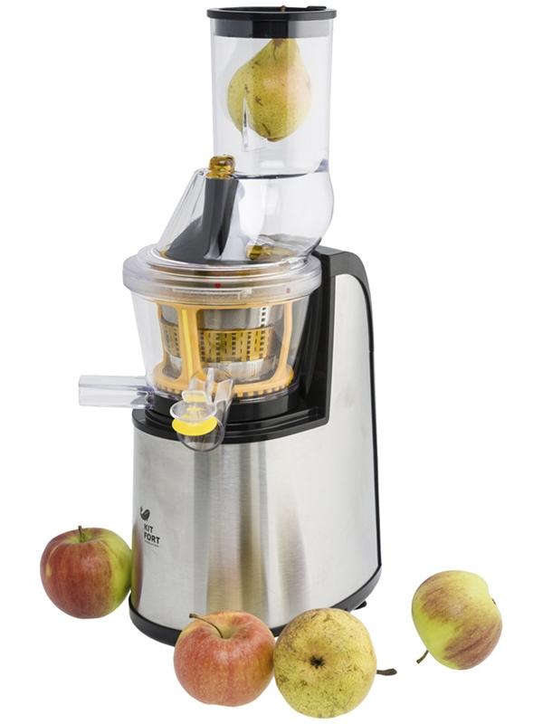 Соковыжималка Kitfort КТ-1102-3, шнековая, 150 Вт, 60-70 об/мин, серая
