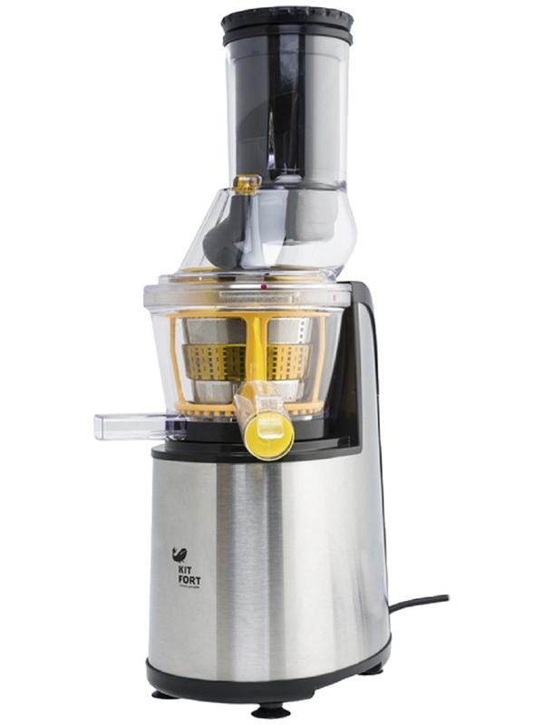 Соковыжималка Kitfort КТ-1102-3, шнековая, 150 Вт, 60-70 об/мин, серая