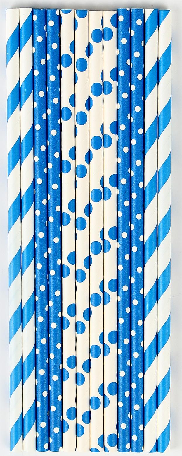 Трубочки бумажные 12 шт «Небо»