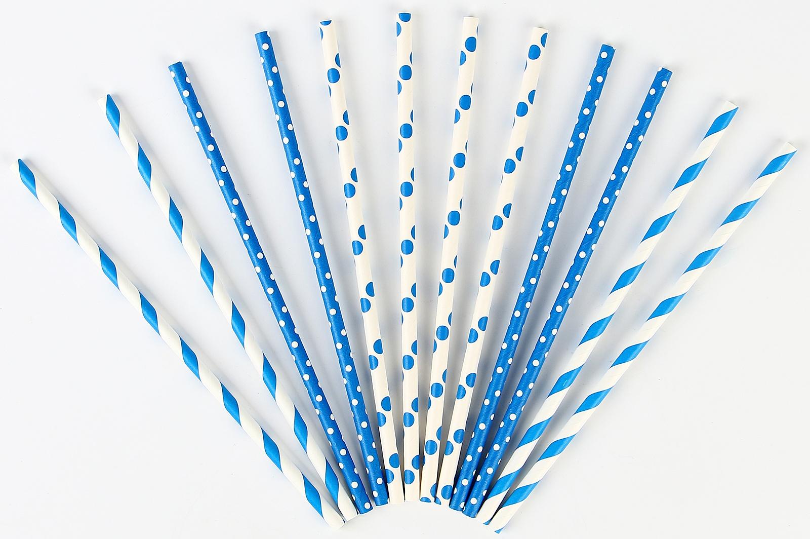 Трубочки бумажные 12 шт «Небо»
