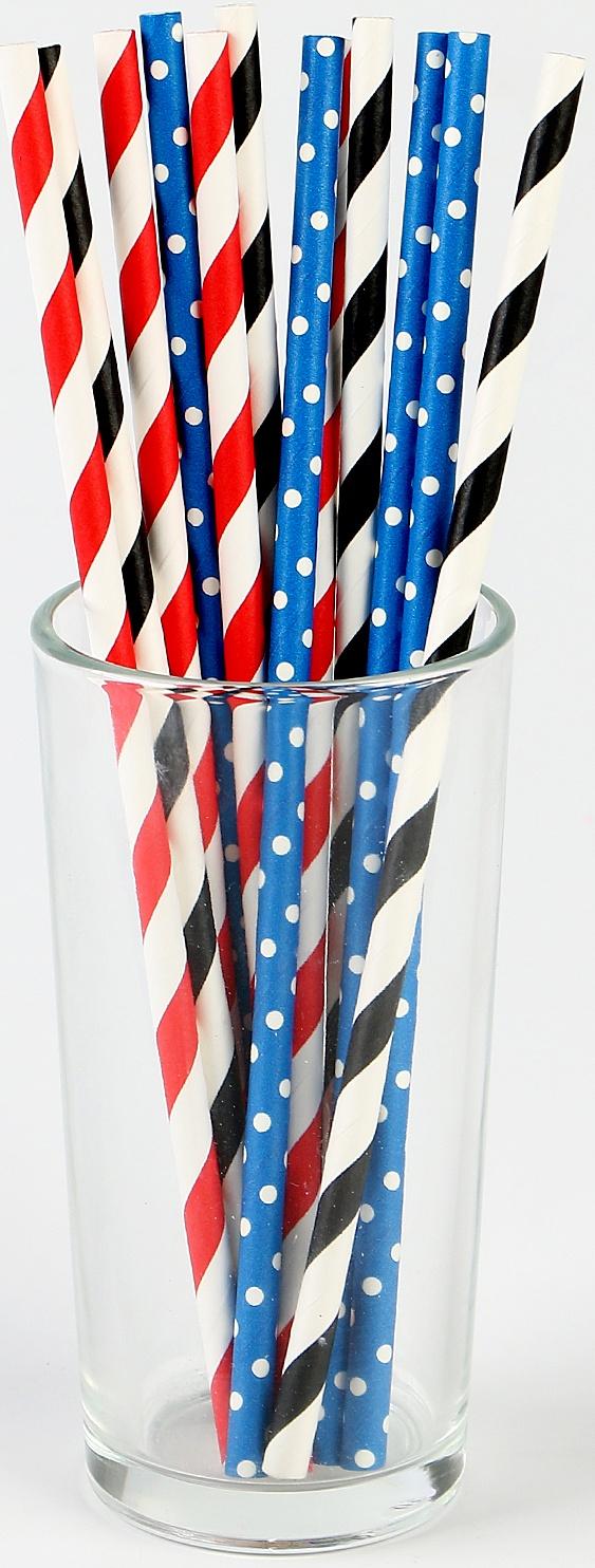 Трубочки бумажные 12 шт «Пати»