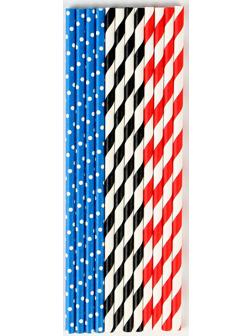 Трубочки бумажные 12 шт «Пати»