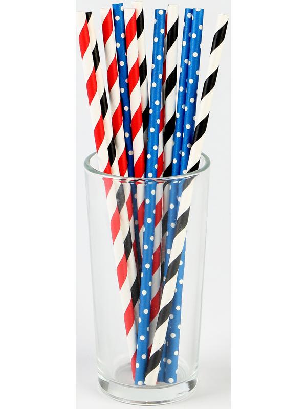 Трубочки бумажные 12 шт «Пати»