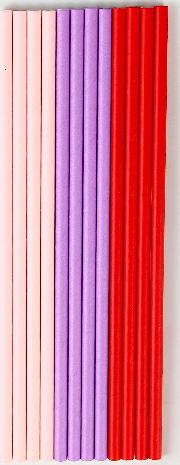 Трубочки бумажные 12 шт «Радость»