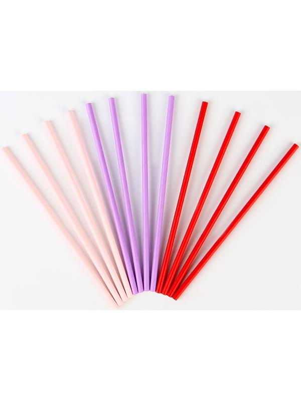 Трубочки бумажные 12 шт «Радость»