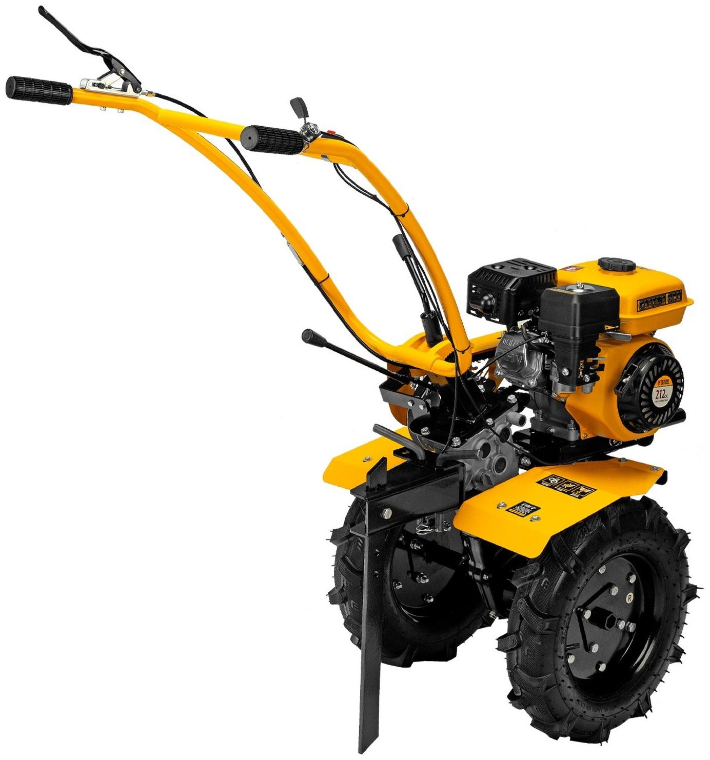 Мотоблок Denzel DPT-170S, 7 л.с, 850х350 мм, фрез 3х3, шкив отбора мощности, передачи 2В/1Н