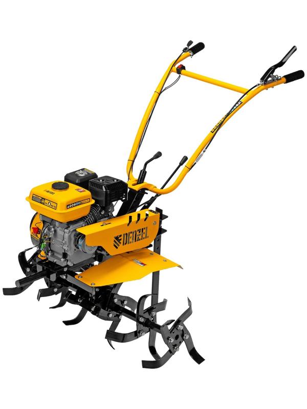 Мотоблок Denzel DPT-170S, 7 л.с, 850х350 мм, фрез 3х3, шкив отбора мощности, передачи 2В/1Н