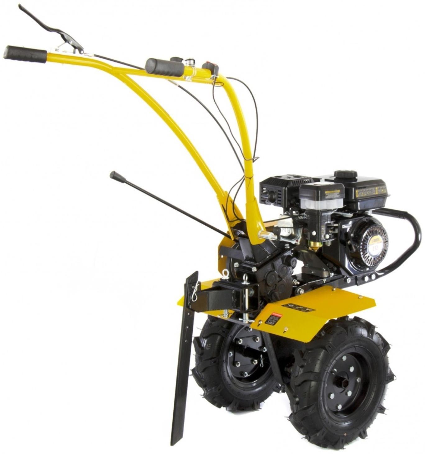 Мотоблок Denzel DPT-270S, 7 л.с, 850х350 мм, фрез 3х4, шкив отбора мощности, передачи 2В/1Н