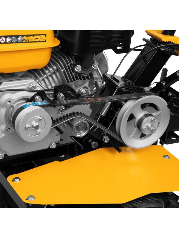 Мотоблок Denzel DPT-270S, 7 л.с, 850х350 мм, фрез 3х4, шкив отбора мощности, передачи 2В/1Н