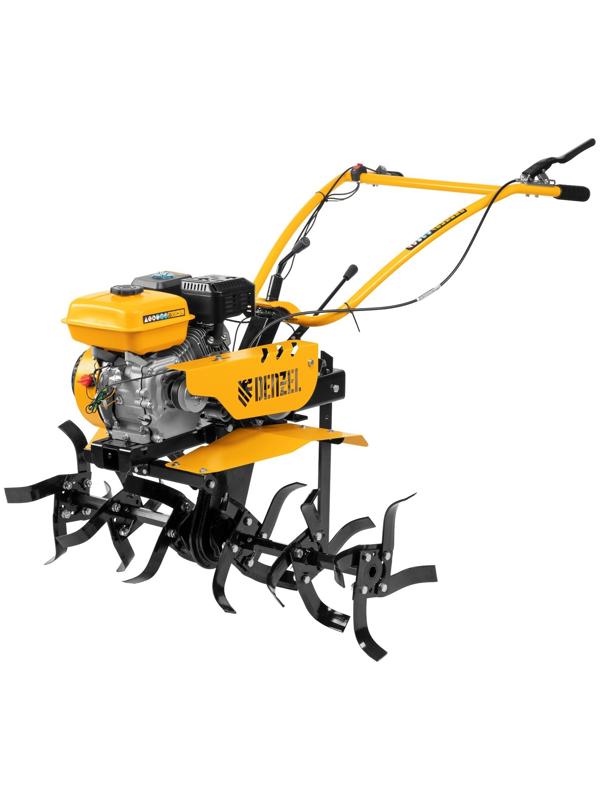 Мотоблок Denzel DPT-270S, 7 л.с, 850х350 мм, фрез 3х4, шкив отбора мощности, передачи 2В/1Н