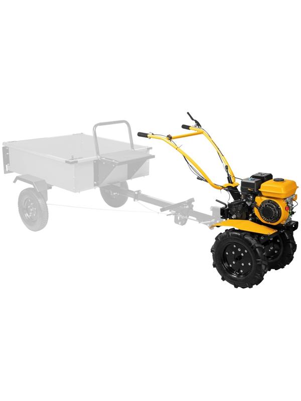 Мотоблок Denzel DPT-270S, 7 л.с, 850х350 мм, фрез 3х4, шкив отбора мощности, передачи 2В/1Н