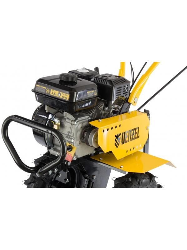 Мотоблок Denzel DPT-270S, 7 л.с, 850х350 мм, фрез 3х4, шкив отбора мощности, передачи 2В/1Н