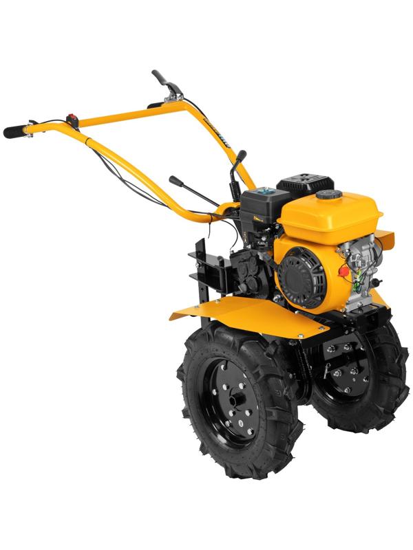 Мотоблок Denzel DPT-270S, 7 л.с, 850х350 мм, фрез 3х4, шкив отбора мощности, передачи 2В/1Н