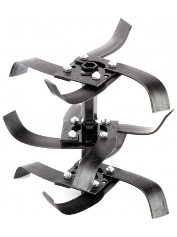 Мотоблок Denzel DPT-270S, 7 л.с, 850х350 мм, фрез 3х4, шкив отбора мощности, передачи 2В/1Н