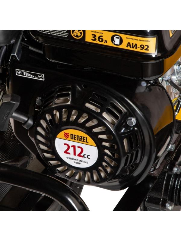 Мотоблок Denzel DPT-270Х, 7 л.с, 900х350 мм, фрез 3х4, вал отбора мощности, передачи 2В/1Н