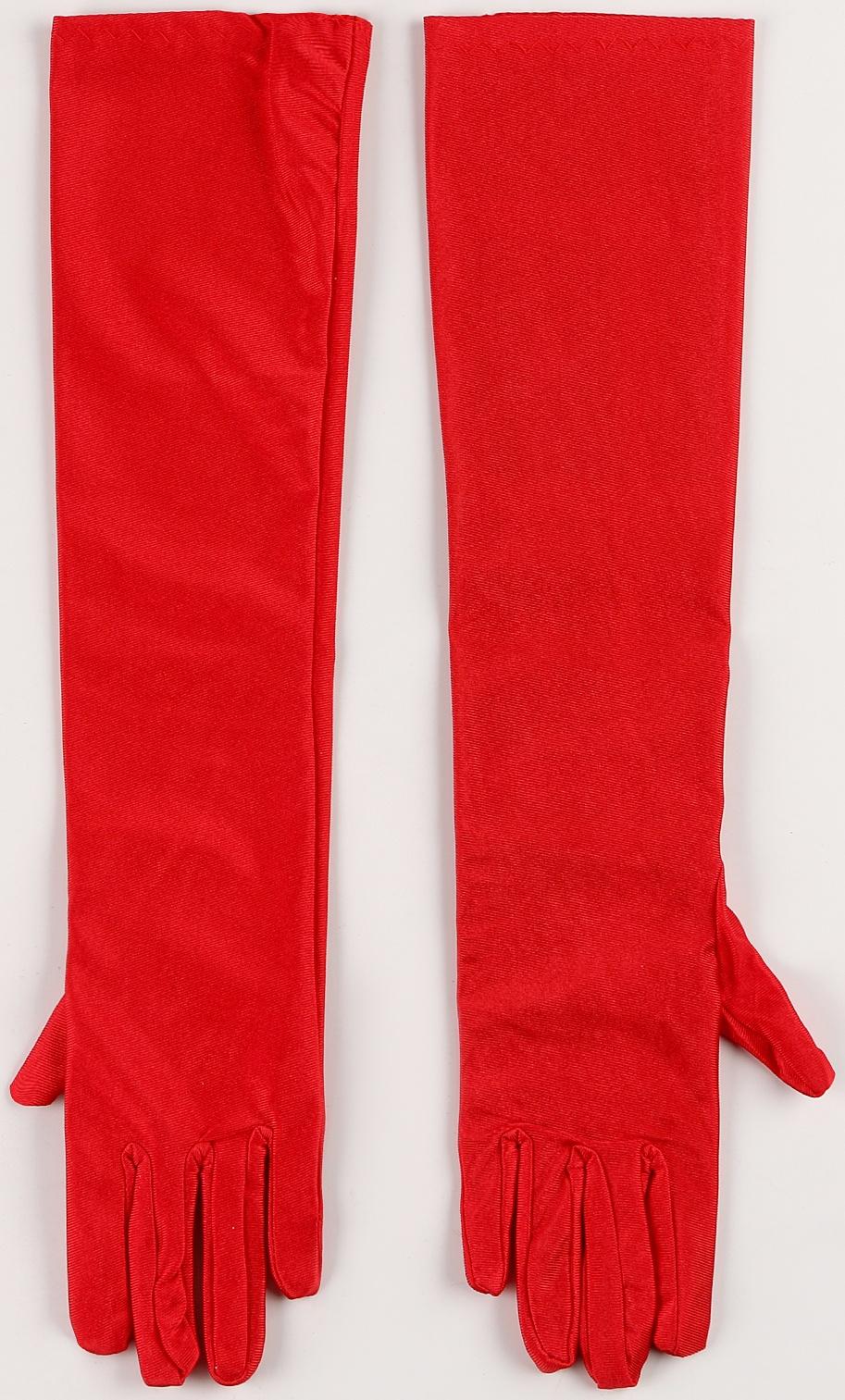 Карнавальный набор вечеринка «Гэтсби», перчатки, повязка, бусы, цвет красный