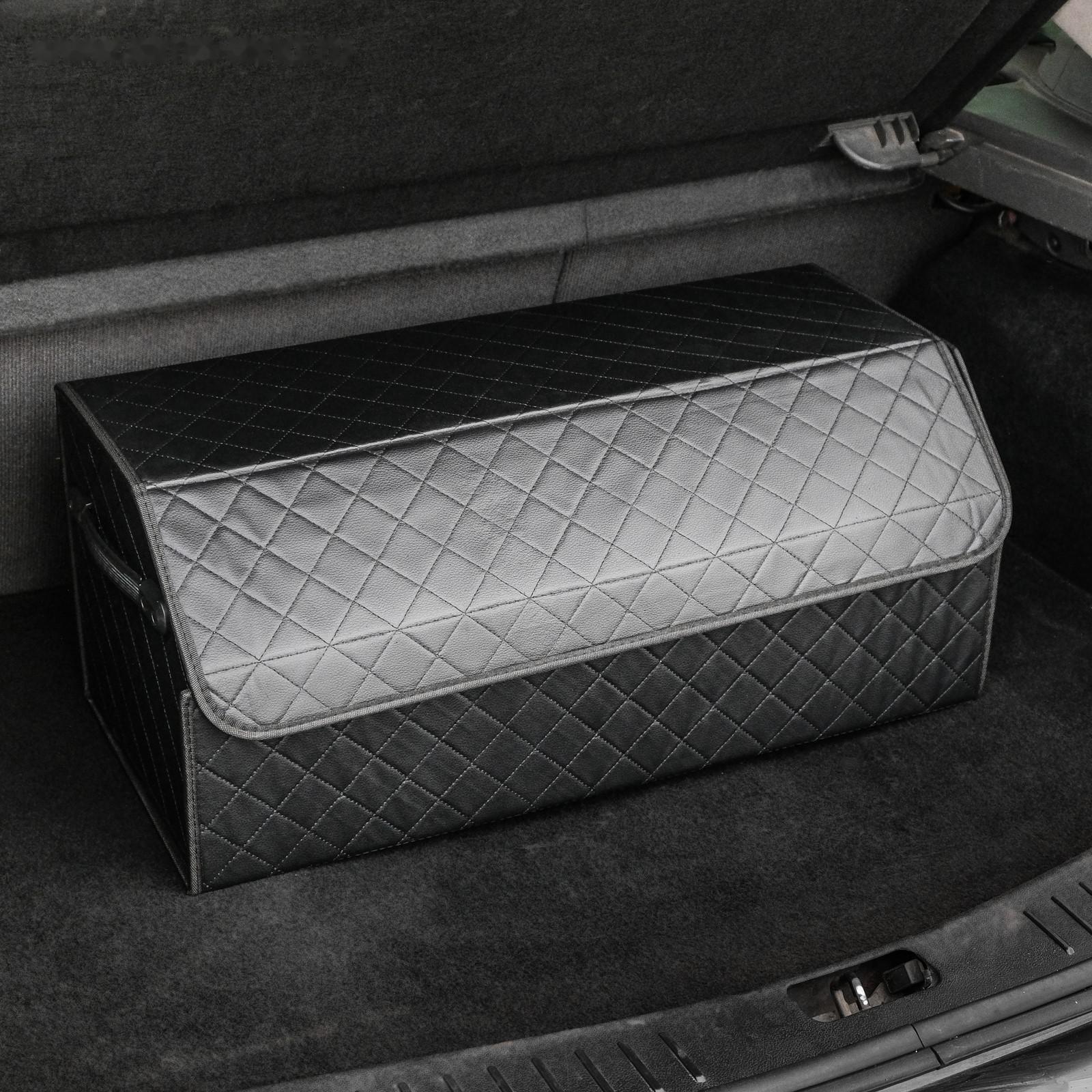 Органайзер саквояж в багажник автомобиля HT-090, 68×30×28 см, экокожа